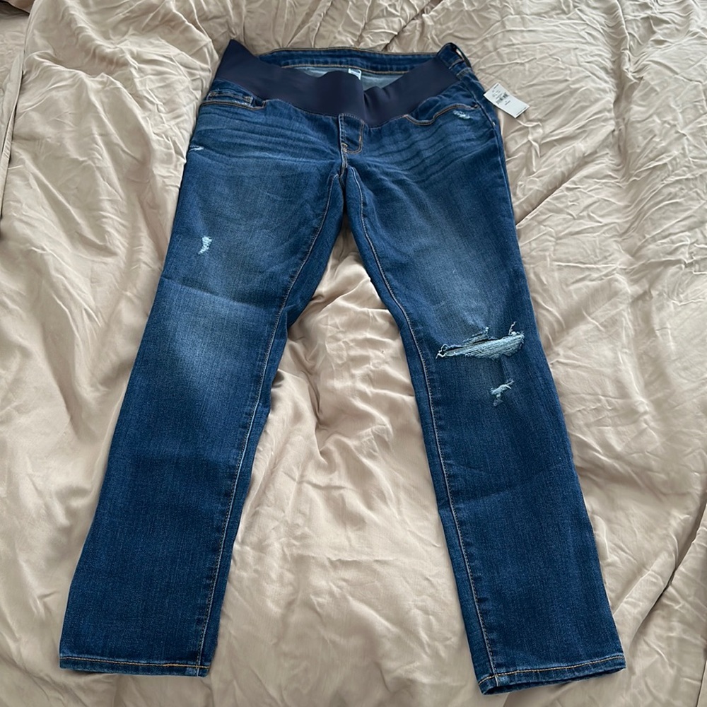 NWT Old Navy Rockstar Super Skinny Maternity Jeans